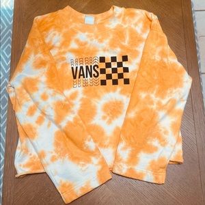 Vans orange, white